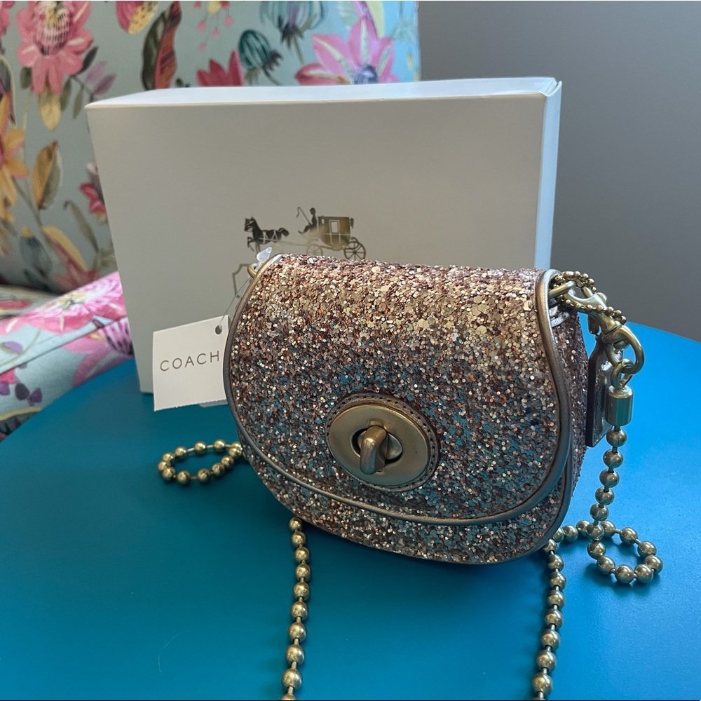 NWT Coach Glitter Crossbody
